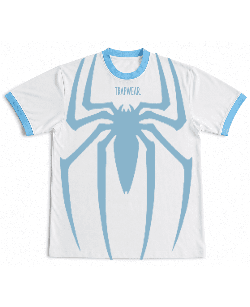 SPIDER RINGER TEE-BLUE