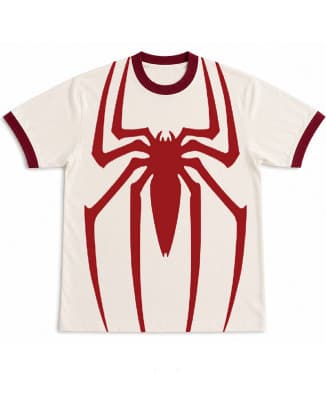 SPIDER RINGER TEE-RED